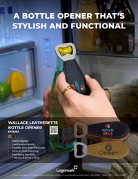 Wallace Leatherette Bottle Opener